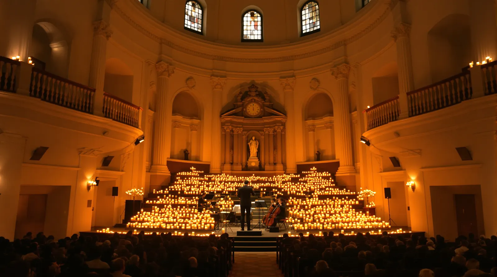 Stimmungsbild Candlelight-Konzert Berlin