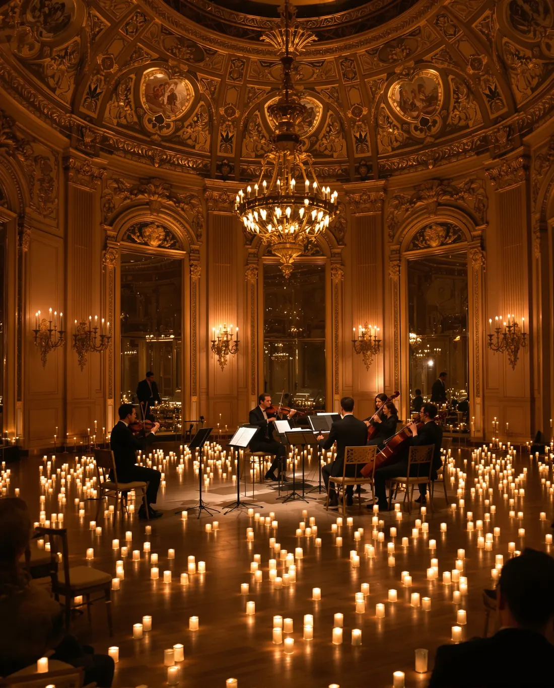 Stimmungsbild Candlelight-Konzert München